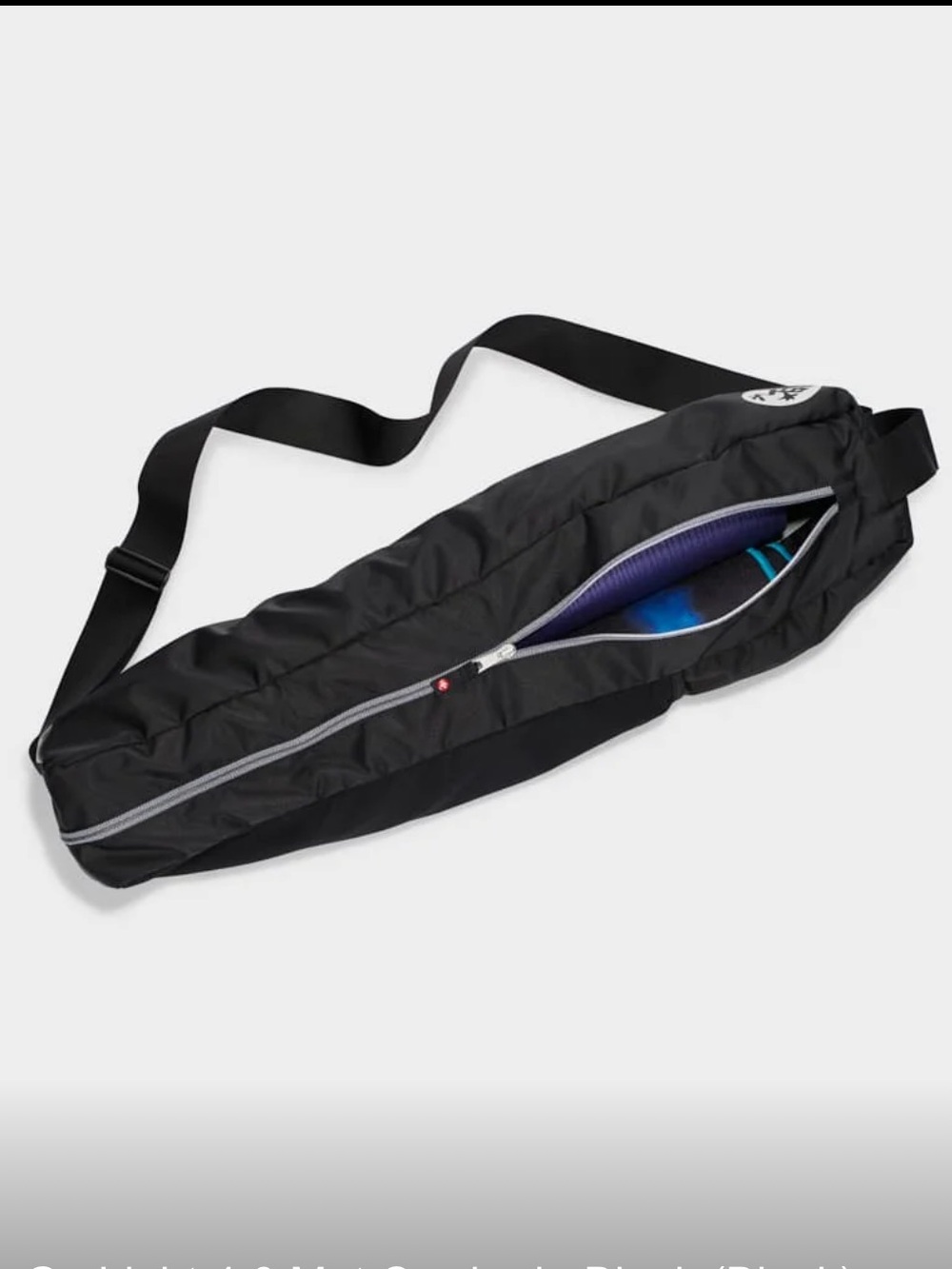 Manduka Go Light 4.0 Yoga Mat Carrier In Black Shoulder Bag Foldable Compact